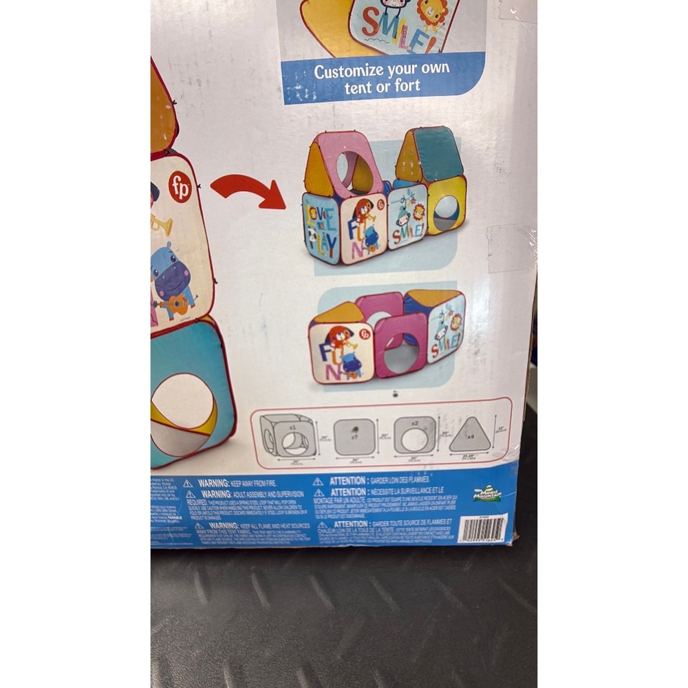 Fisher Price Modular Play Space Twist Pop & Play 13 Building Panels Tent Fort - Picture 4 of 5